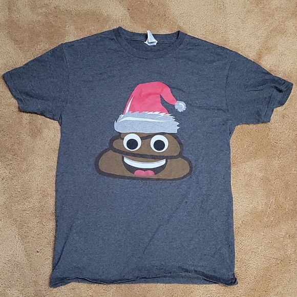 Other - Poop Emoji with Santa Hat Top SZ S